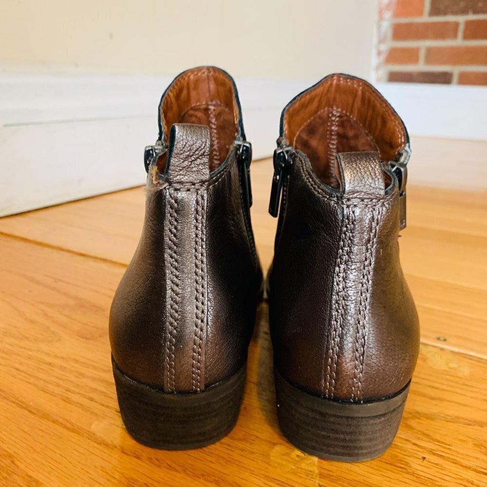 LUCKY BRAND SHOES BOOTS BOOTIES HEEL Size 7.5 37.5 M EXCELLENT - Picture 10 of 14